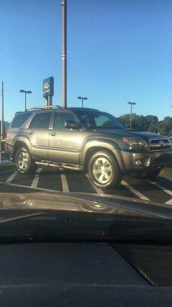 Right before I bought it. 2007 Toyota 4Runner Sport Edition. Galactic Grey. 1 owner, no accidents, clean carfax, serviced regularly at dealership sinc