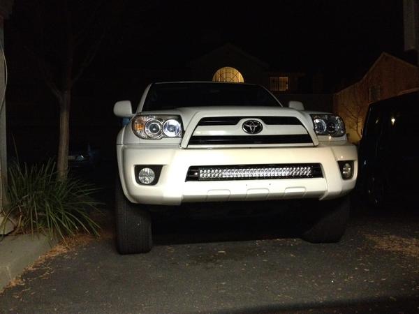 Rigid industries 30" E Series LED light bar. Pre fab and dry fit prior to welding.
