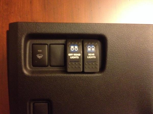 Rocker switch mod for frt and rear lights