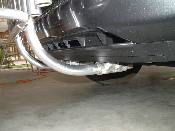 Rod rack installed into the tubes on the fabricated receiver