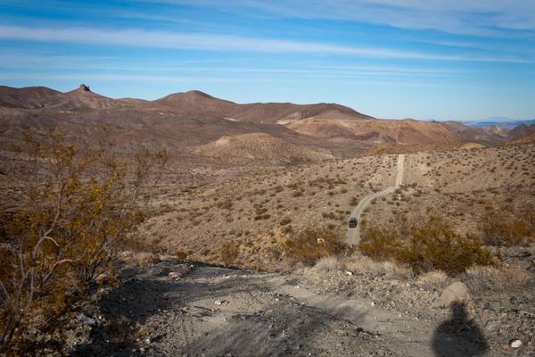 Roller coaster section of gas line road.