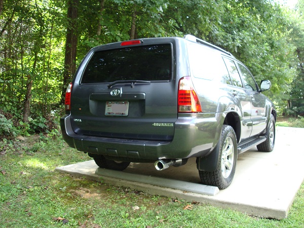 Rt Rear 3/4 before front window tint to match rear glass, and the AVS VentVisor install.
