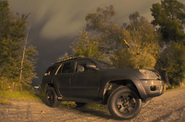 Runner at night