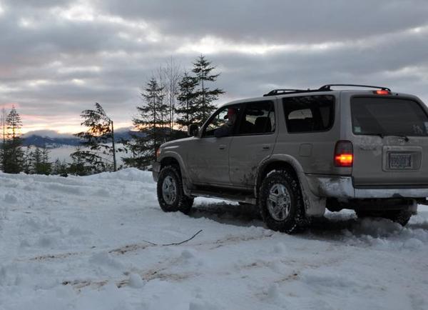 runner in the snow