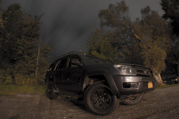 Runner picture at night