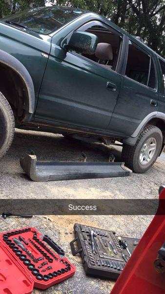 Running board removal