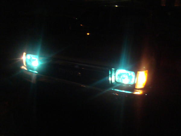 Running/city lights when first installed they came with this color blue which eventually burned out into dim white
