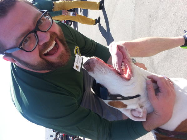 Rutledge Wood and buzz at the Kyle Petty Charity ride across America.