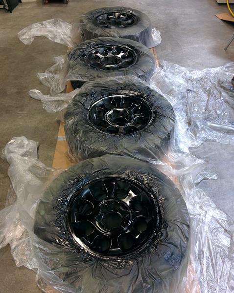 satin black no satin clear wheels