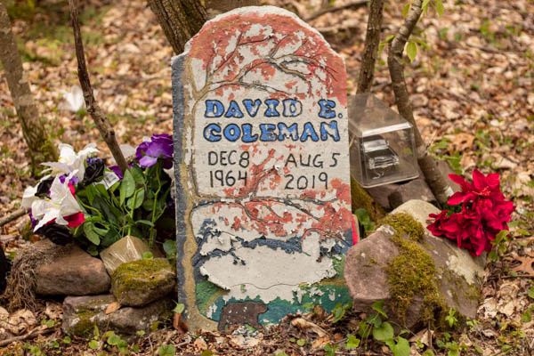 Saw this at Skidmore Lake Trail, it was pretty deep in the trails made me wonder if something happened there or if this was David's favorite spot. The