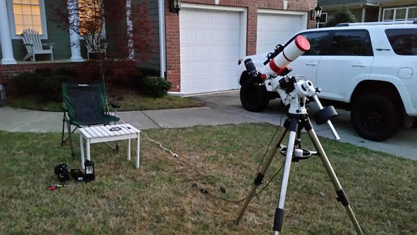 setting up the telescope and thought this was a good shot.