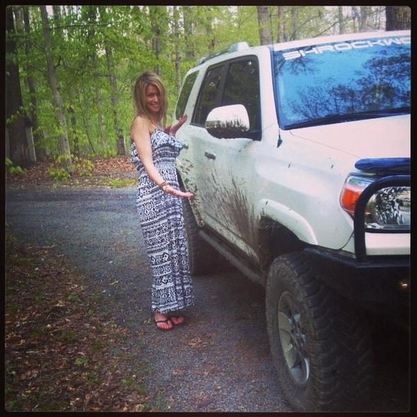 She was quite impressed with her handy work when I let her drive....lol
