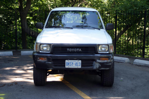 Showing the scars of daily Toronto driving.