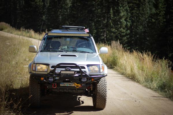 Shrine Pass, New mirrors and new Passenger marker light put on.