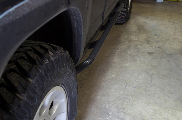 ShrockWorks sliders fit close to rocker panels but still provide a usable step