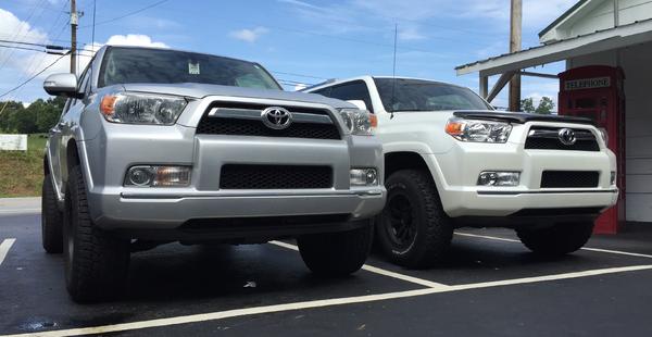 Side by side with cousins 2012 Limited (Pro Comp/BFG)...