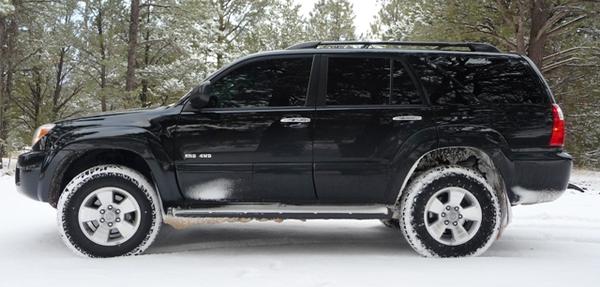 Side shot after driving in the snow for a bit.