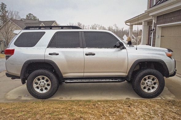 side shot with a touch of snow fall.
