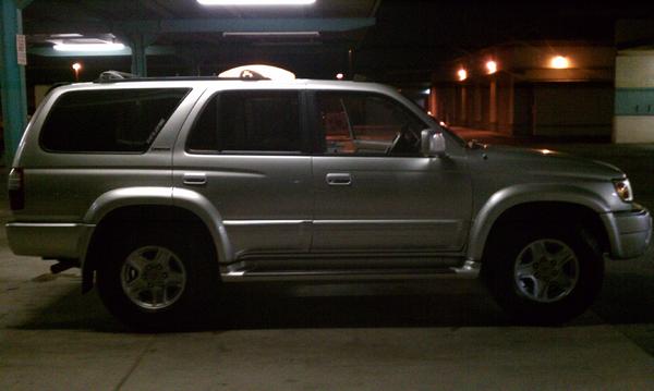 side view. I like the subtle look, I'm not the type to cover my car in stickers so this works very well for me.