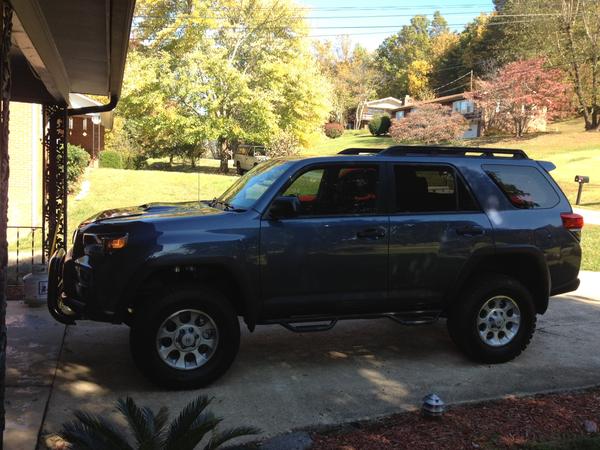 Side view of N-Fab Step Bars