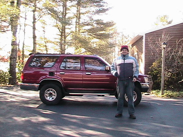 Side view of the '94 4runner and it's owner.