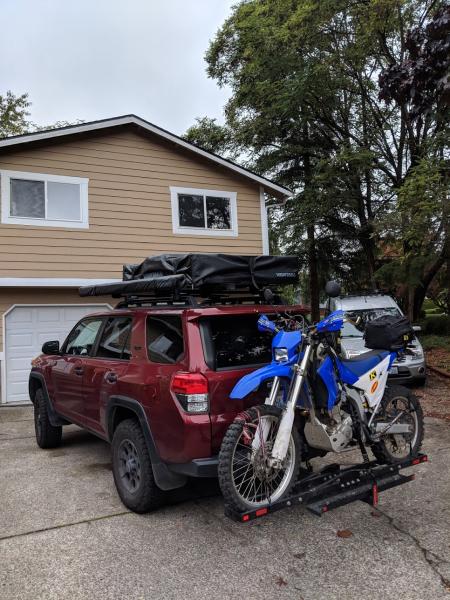 Sits almost level with the WRR out back