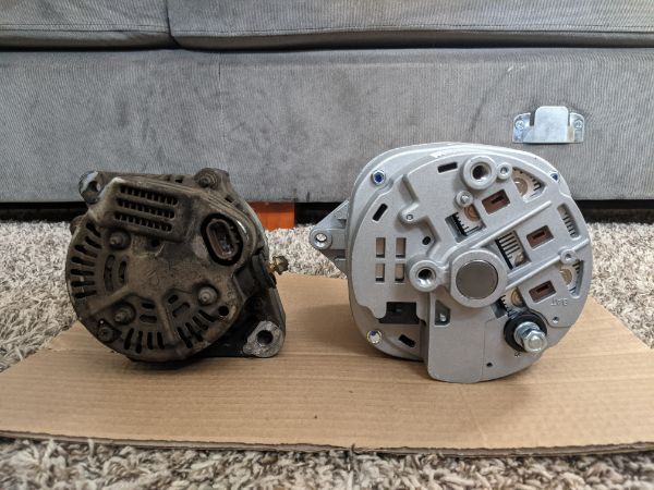 Size comparison from the back of the CS144 and the OEM Denso.