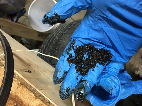 Sludge blocking the oil pickup line