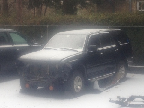 Smashed in my front end