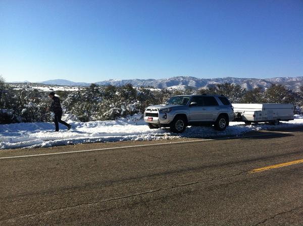 Snow found in Ranchita