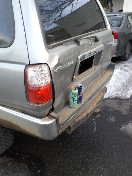 some moron rear ended me... at a stop sign!!