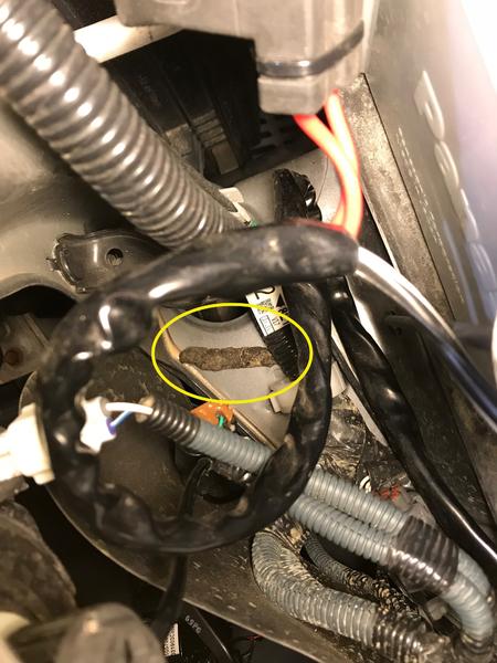 Some thing left a deposit under the hood.