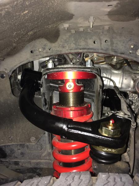 SPC UCA installed with Toytec Boss 2.5 Coilover