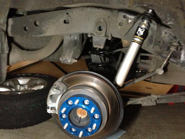 Spidertrax 1.25" wheel spacers and ICON 2.0 rear shocks