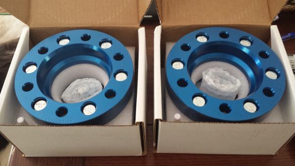 Spidertrax Wheel Spacers. Can't wait to get these on. It's the one thing a stock 5th generation absolutely needs.