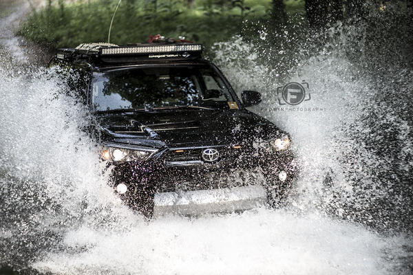 Splash Time - River Crossing near Sea Falls in North Georgia