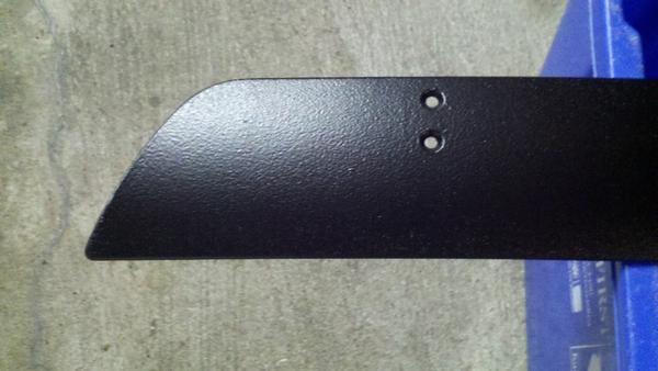 Spoiler finish was very faded and worn in some spots. Touched it up with some leftover undercoating.