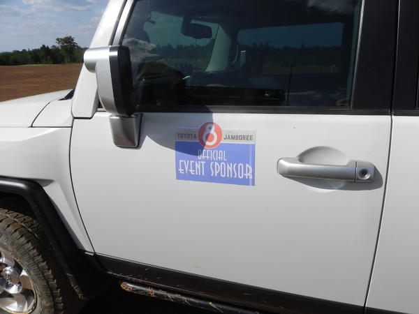 Sponsor at the 2013 Lone Star Toyota Jamboree.