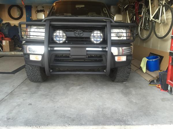 Sprayed the front end and all the plastics with bedliner, turned out Great!
