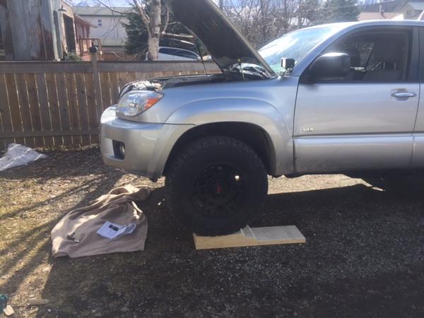 started by building some ramps to save the back!