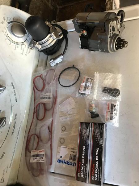 starter, knock sensors, and everything needed to do everything under the intake.