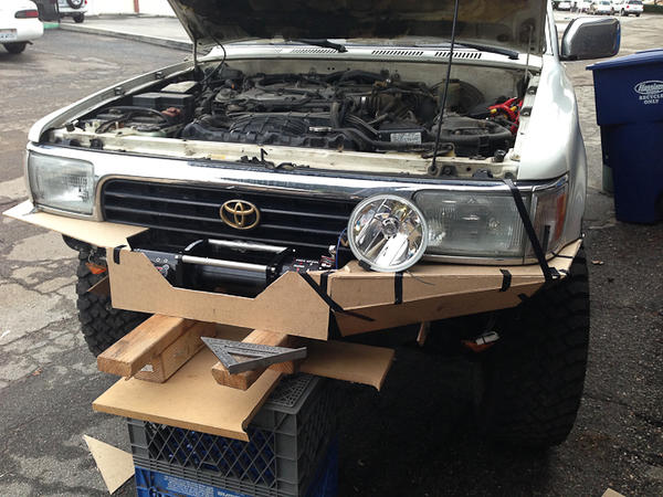 Starting the front bumper