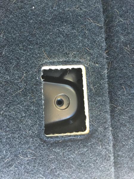 Step 3:  remove the tie down assembly.
