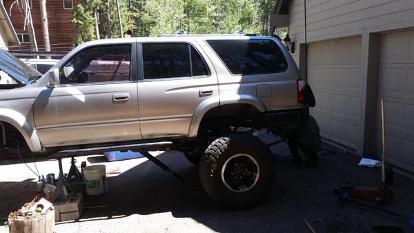 Sterling 10.5 welded up, its sitting higher than before with the newer Chevy 63's. I might add a leaf to set the back up a little higher depending on 