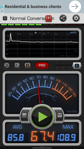 Stock horn high reading at 10'.