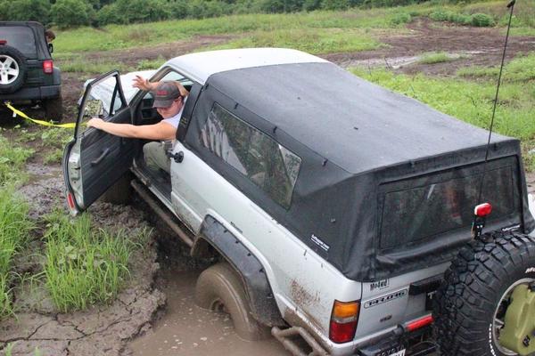 Stuck in a mud hole at Tuttle Creek
