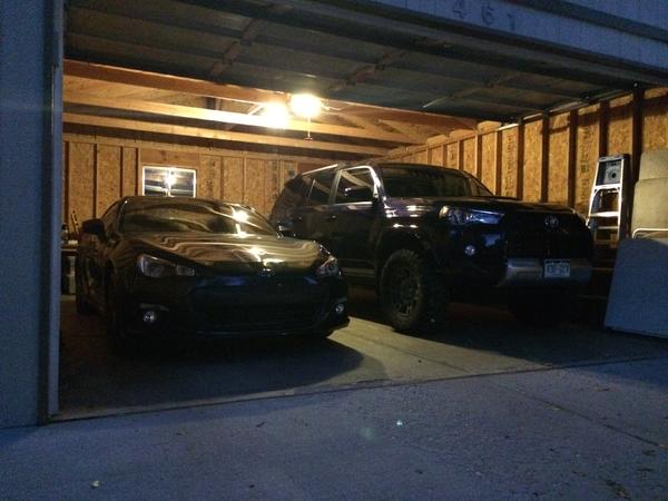 Subaru BRZ with 4Runner.
