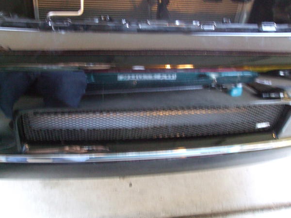 Support beam before the tape as seen behind the grillcraft grill's install.