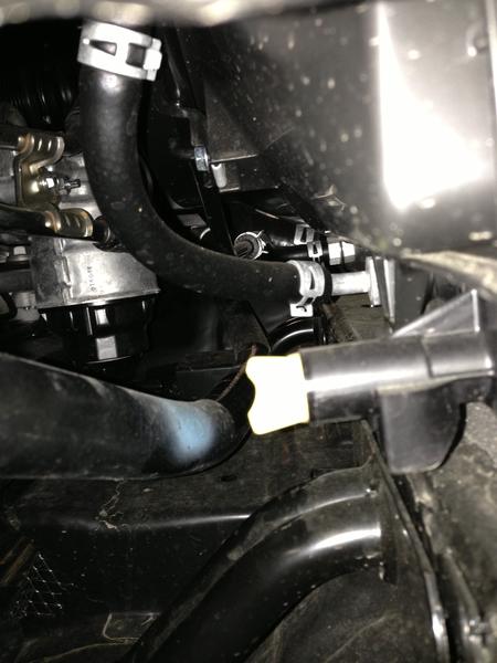 sway bar and radiator bracket R