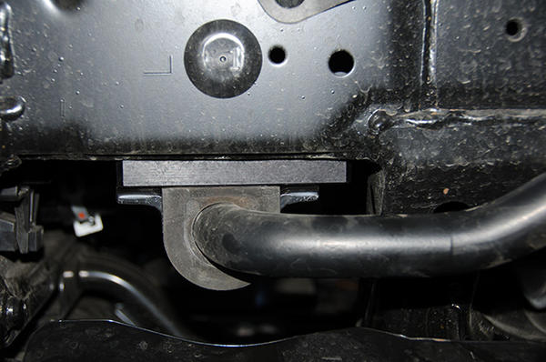 Sway bar relocation brackets